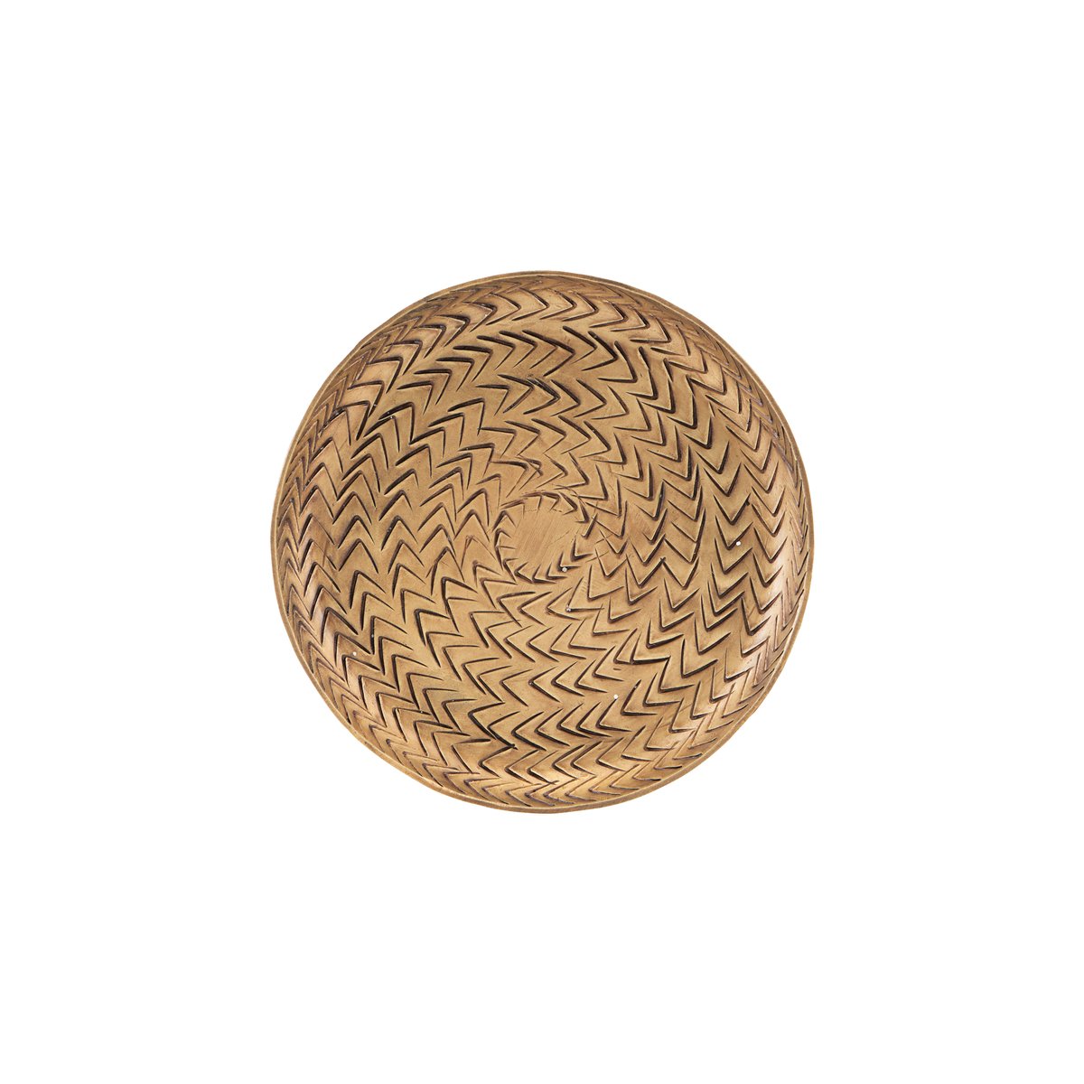 Rattan tarjotin, messinkiviimeistely 12 cm