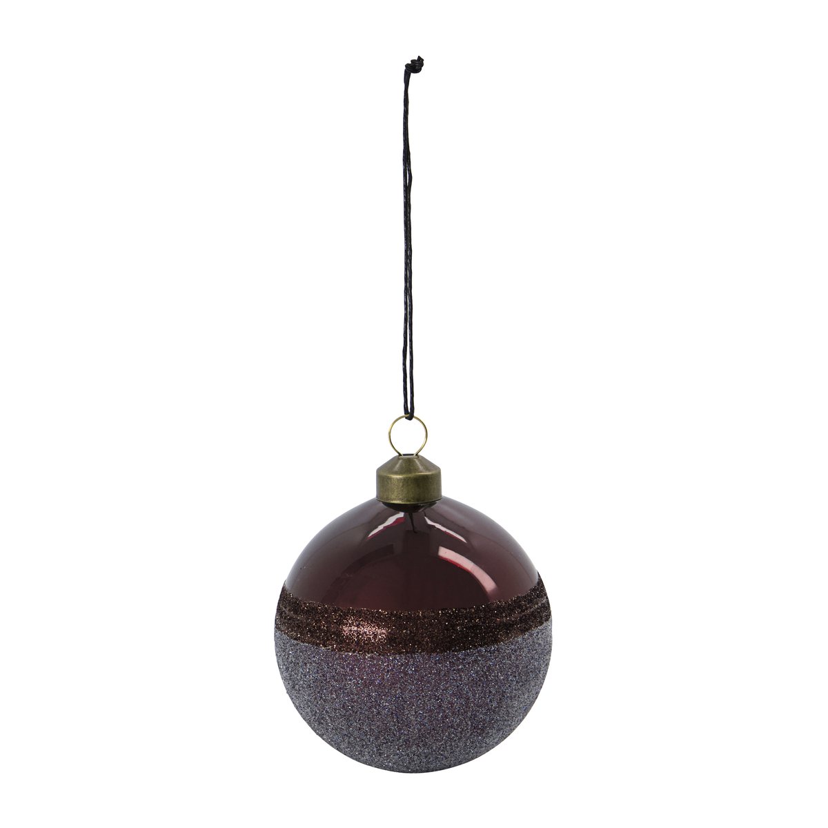 Stripe joulukoriste Ø8 cm Bordeaux