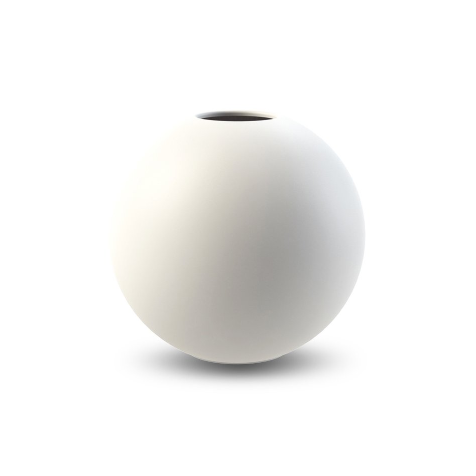 Ball maljakko white 10 cm