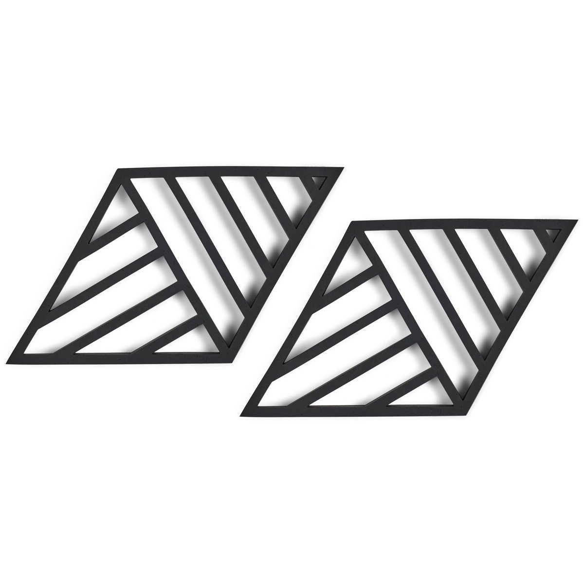 Zone Rhombus Lines -pöytätabletti, 2-pakkaus Black