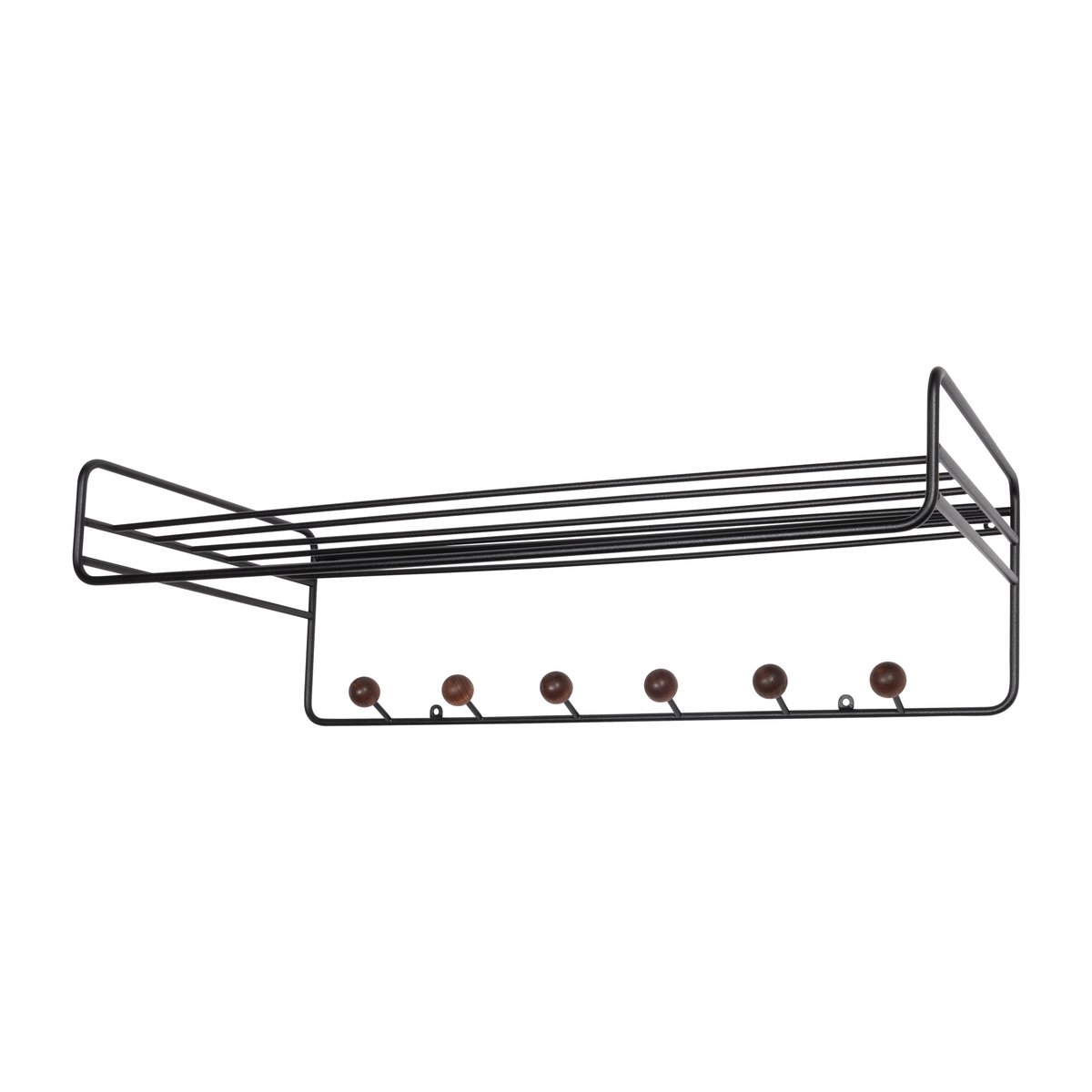 Bill Hat rack hattuhylly Musta-tummaruskea