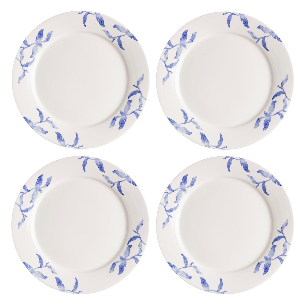 Havspil-lautanen 28 cm 4-pack sininen-valkoinen
