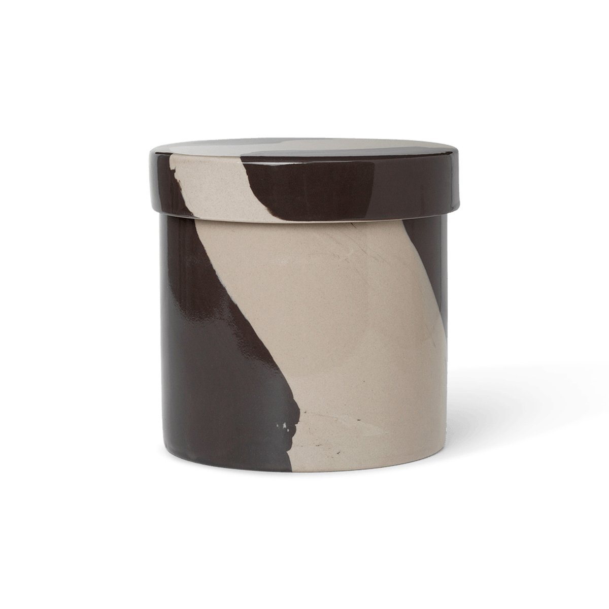 Inlay säilytysrasia Ø14,5 cm Sand-brown