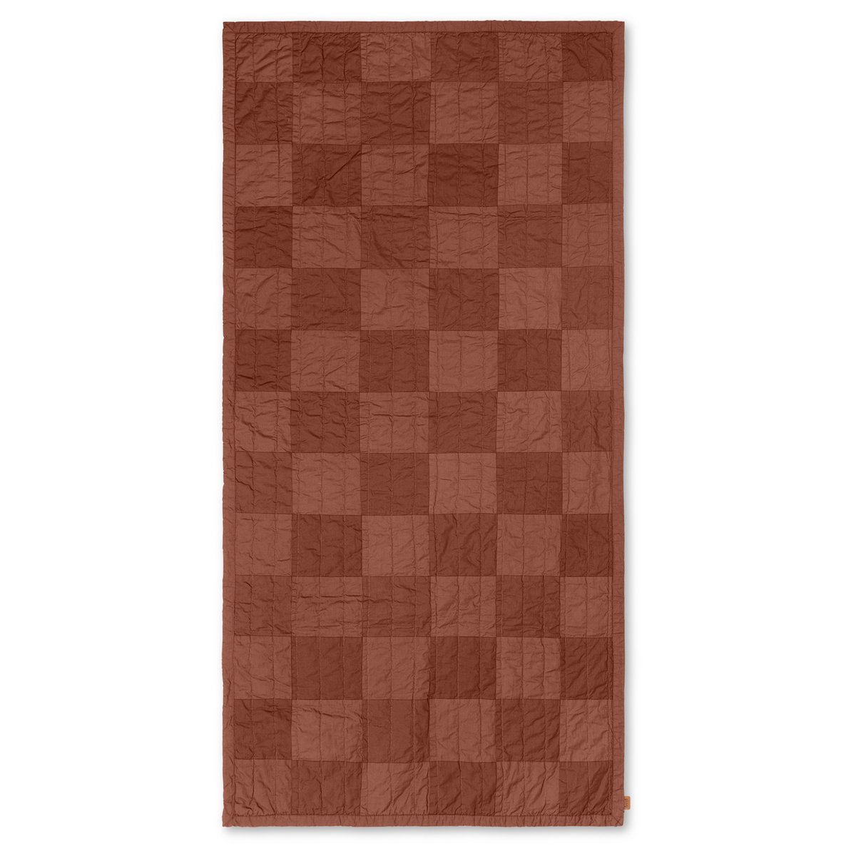 Duo tikattu huopa 90x187 cm Red Brown Tonal