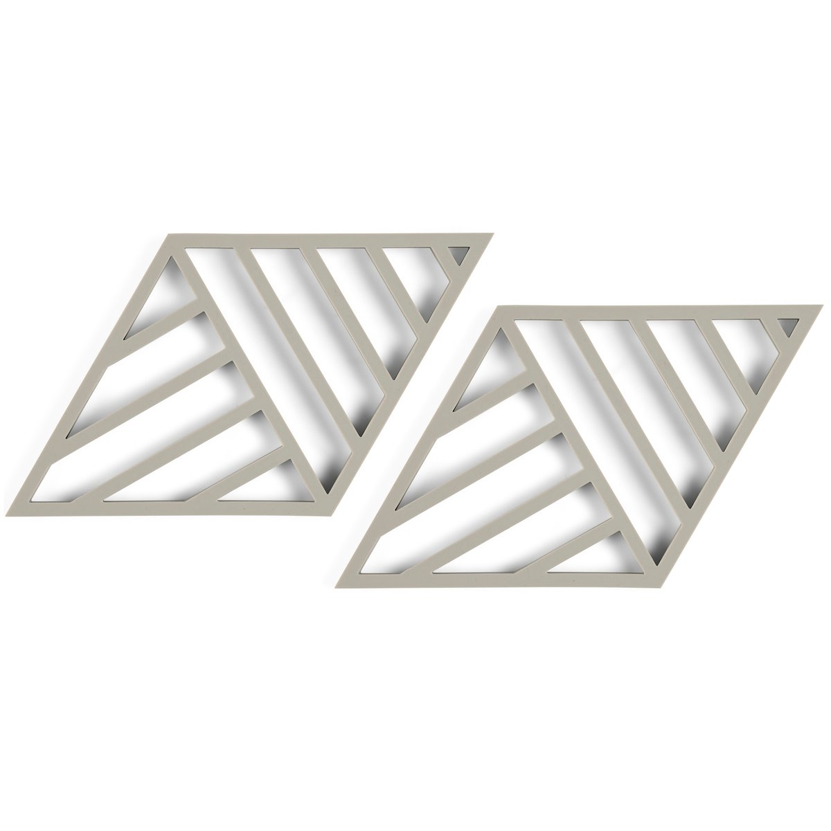 Zone Rhombus Lines -pöytätabletti, 2-pakkaus Mud