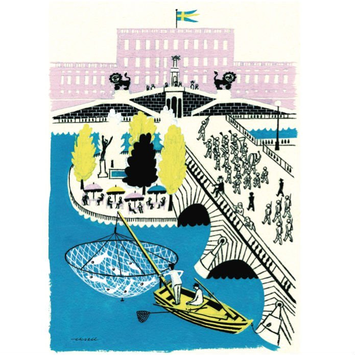 Tukholman kuninkaanlinna juliste 50x70 cm