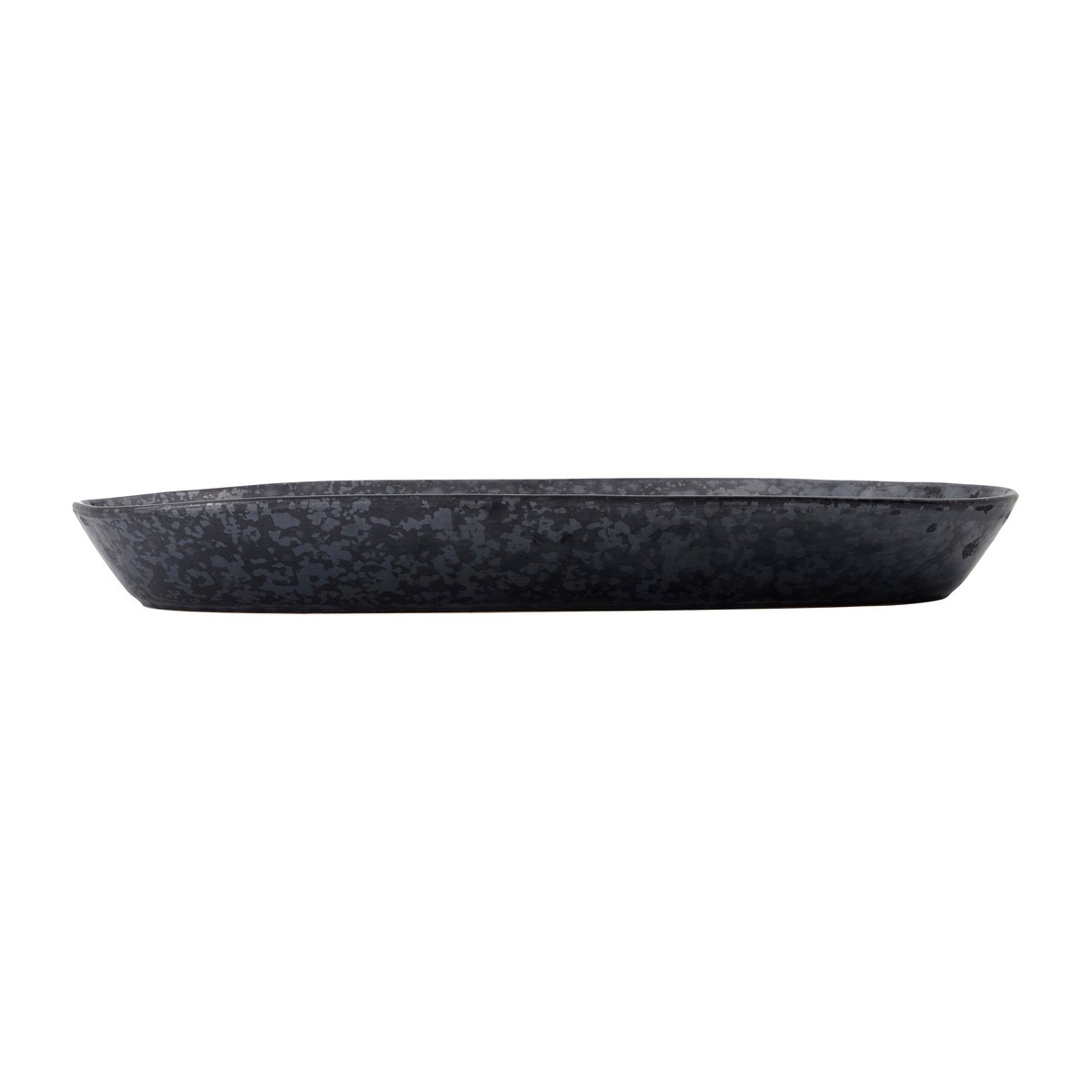 Pion tarjoilulautanen 19x38 cm Musta-ruskea