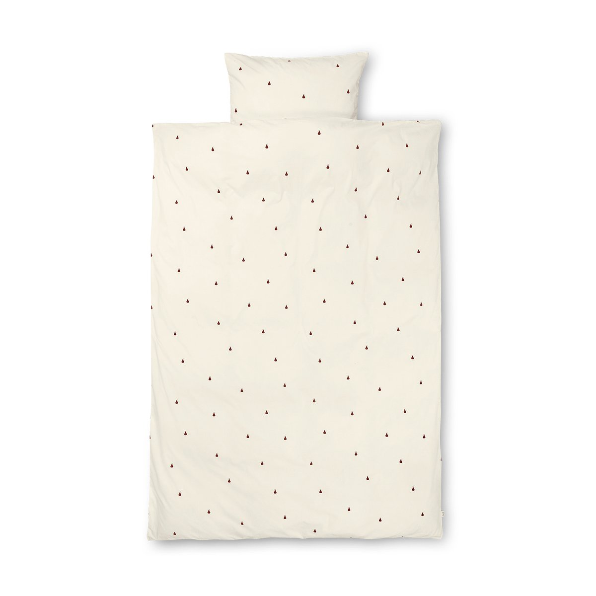 Pear pussilakanasetti 100x140 cm Off white-cinnamon
