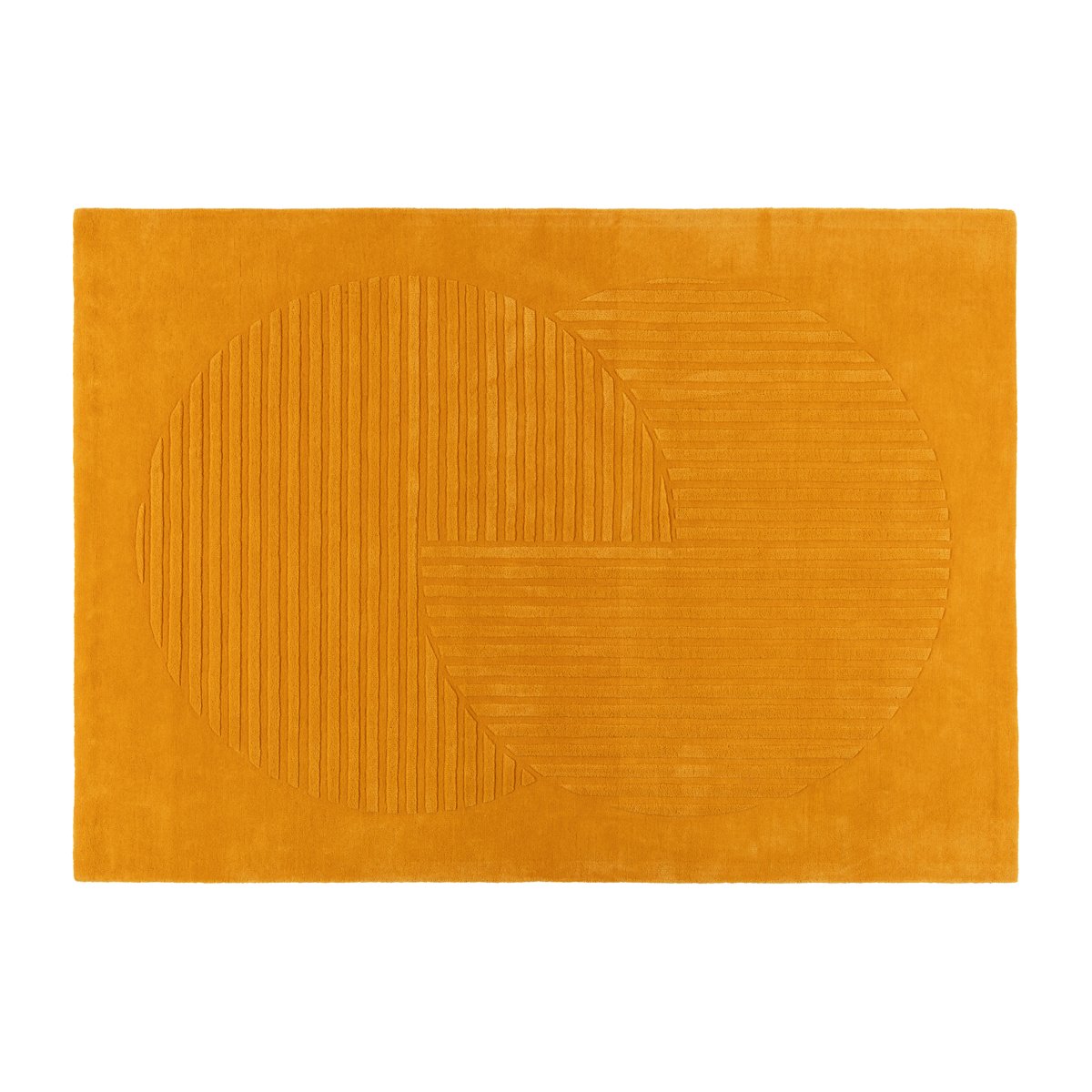 Levels villamatto circles keltainen 170x240 cm