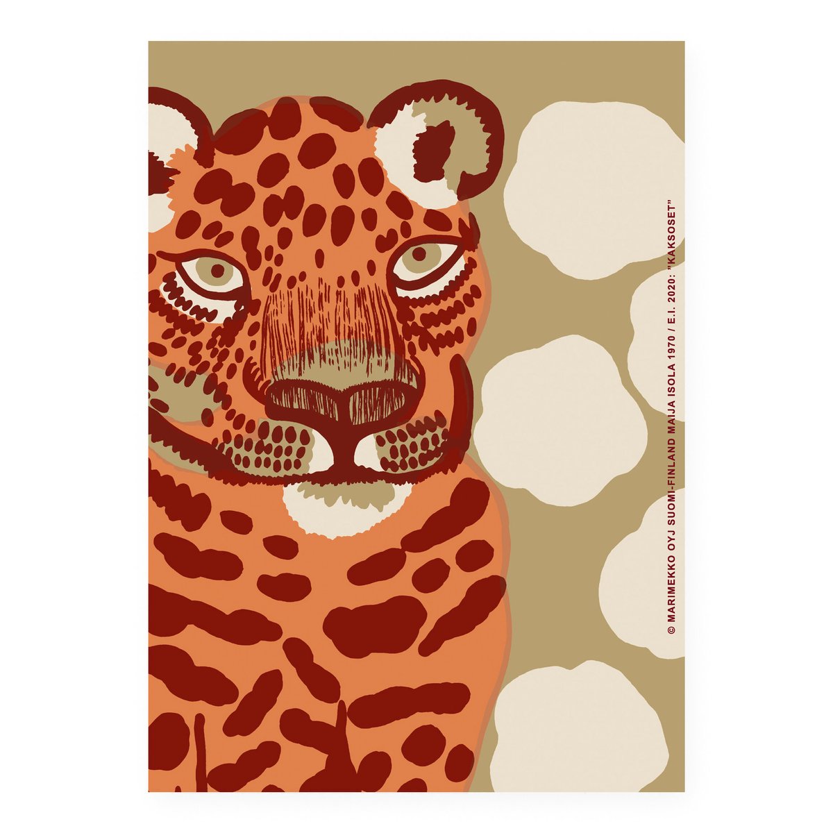 Kaksoset juliste 50x70 cm Beige-Oranssi-Ruskea