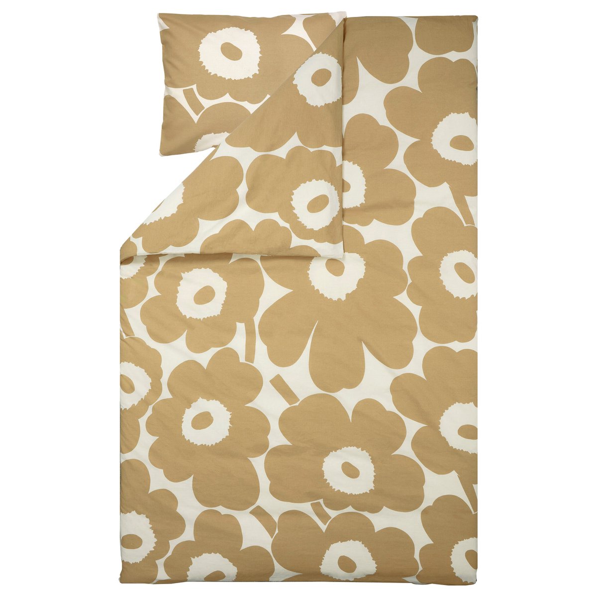 Unikko pussilakana puuvilla-hamppu 150x210 cm Beige
