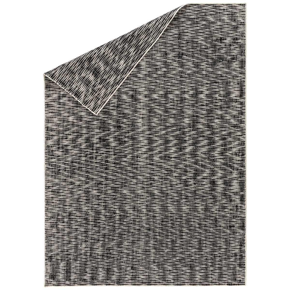 Pebble villamatto musta 170x240 cm