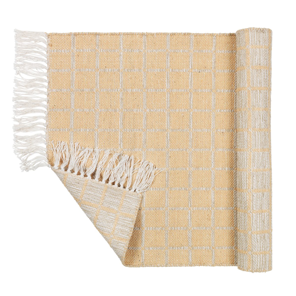 Henny puuvillamatto 140x200 cm Light grey-yellow