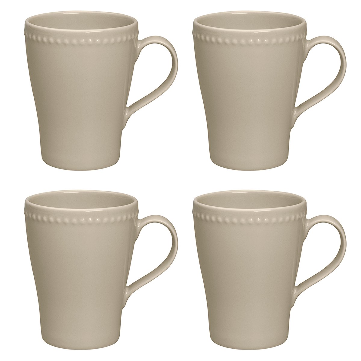 Dots muki 35 cl 4-pakkaus beige