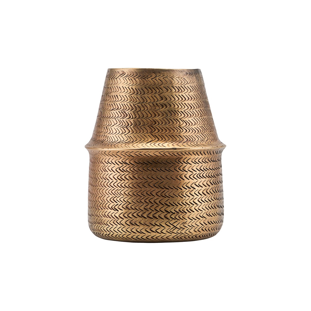 Rattan ruukku messinki