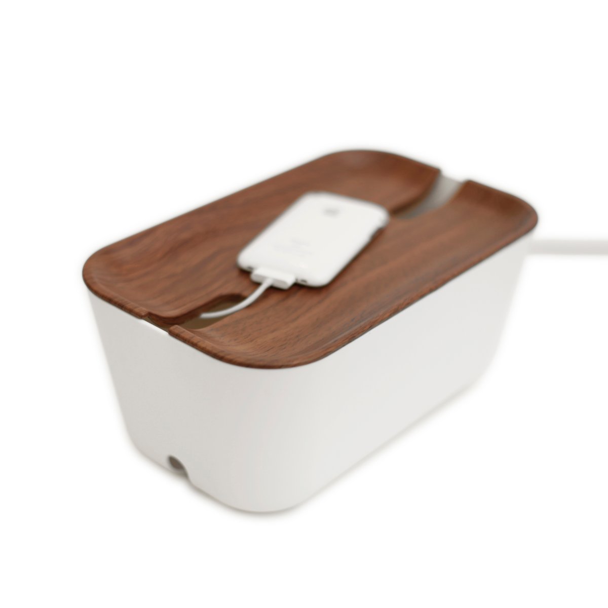 Cable organiser M tummanruskea puujäljitelmä
