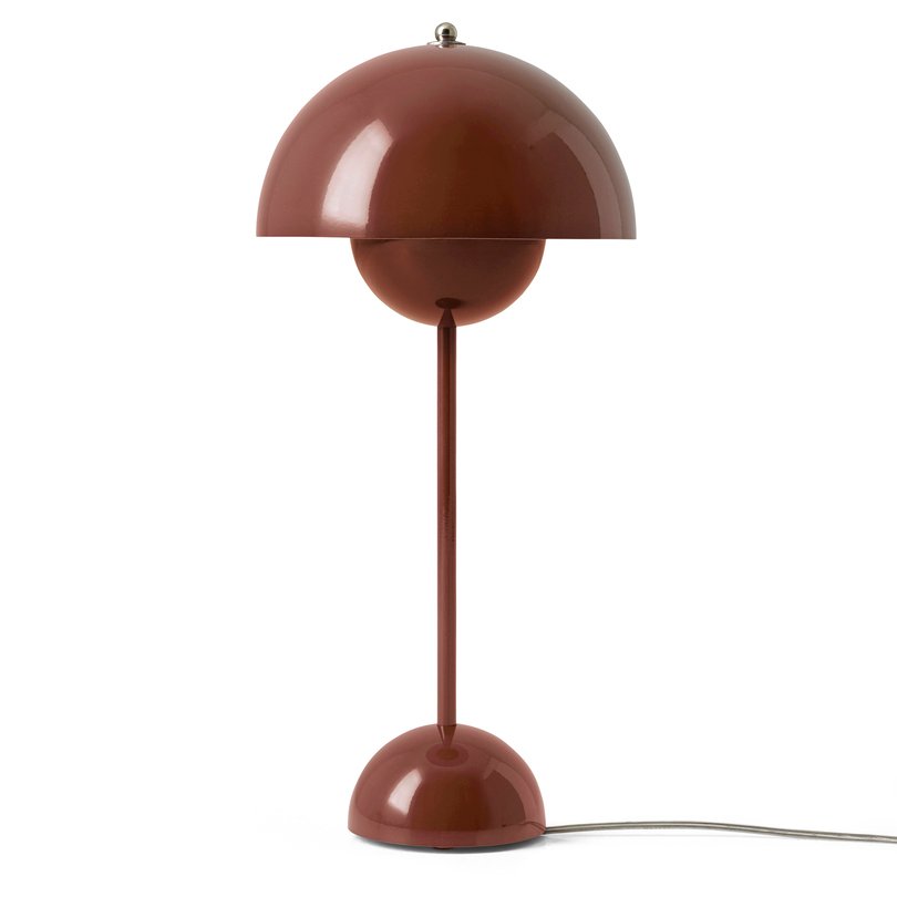 FlowerPot VP3 pöytävalaisin Punainen-ruskea