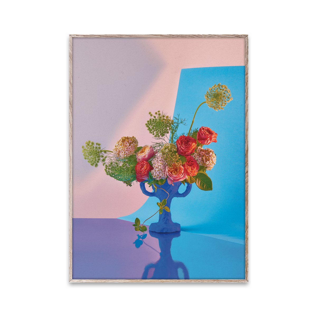 Bloom 02 cyan -juliste 30x40 cm