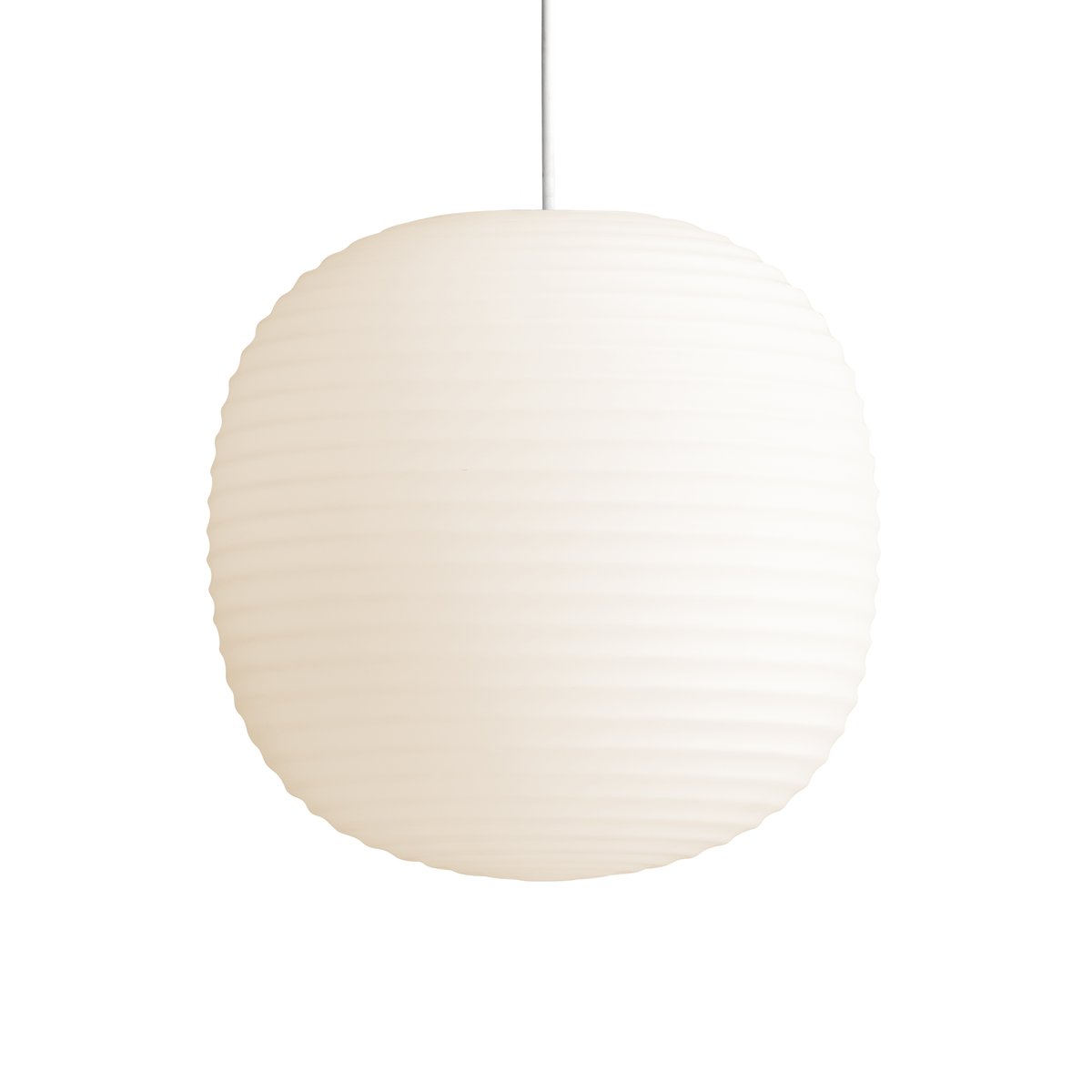 Lantern riippuvalaisin medium Frosted white opal glass