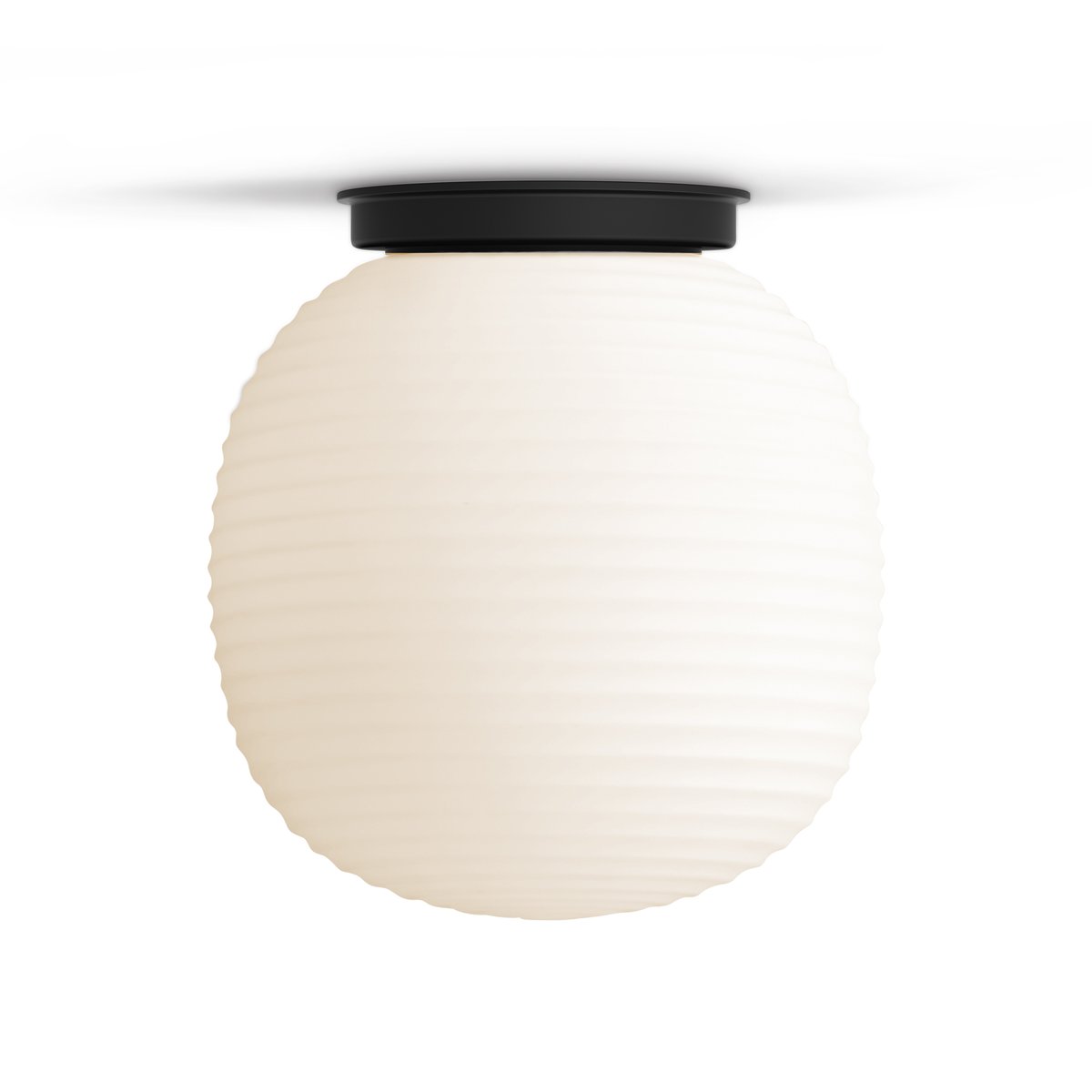 Lantern kattovalaisin medium Frosted white opal glass