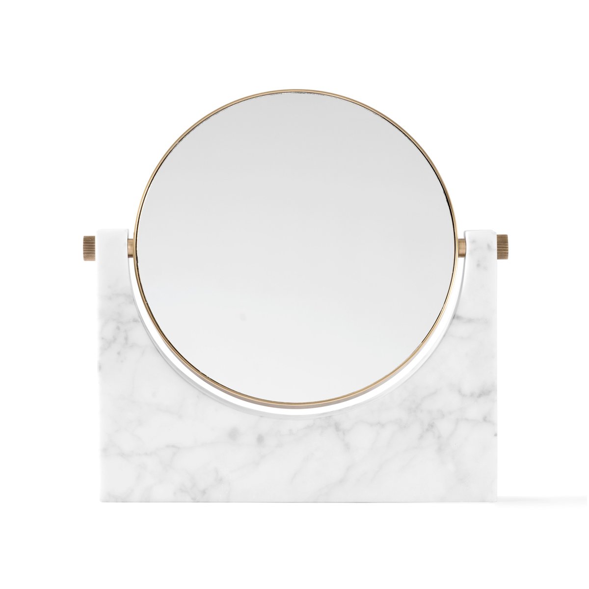 Pepe Marble peili messinki-valkoinen marmori