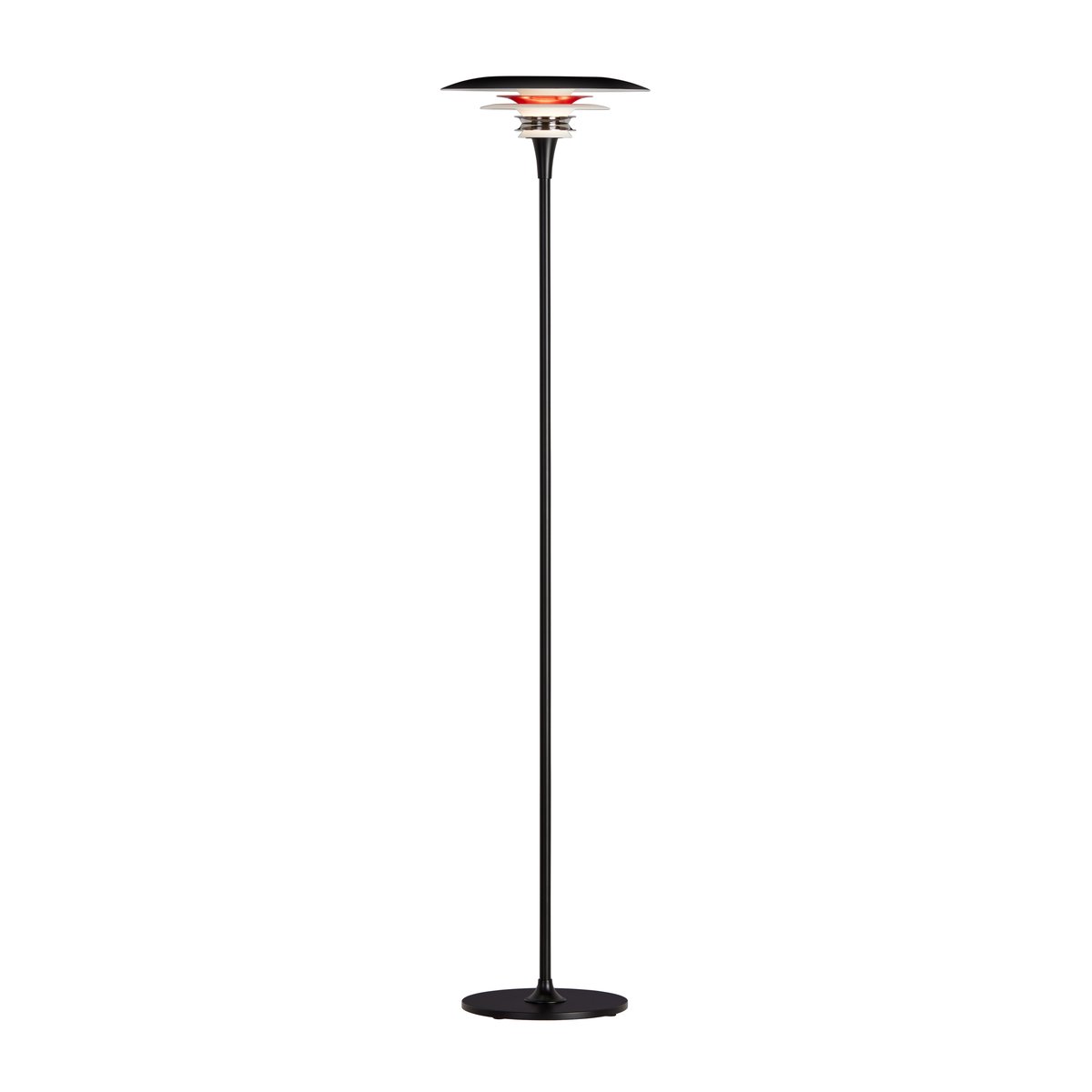 Diablo lattiavalaisin Ø 30 cm Mattamusta-kiiltävän punainen