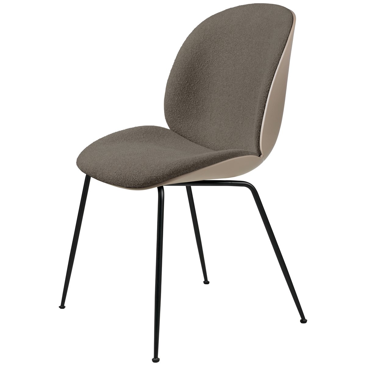 Beetle tuoli mustat jalat New Beige-Light Bouclé 004