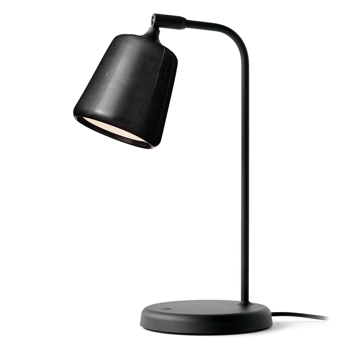 Materiaali pöytävalaisin Black marble
