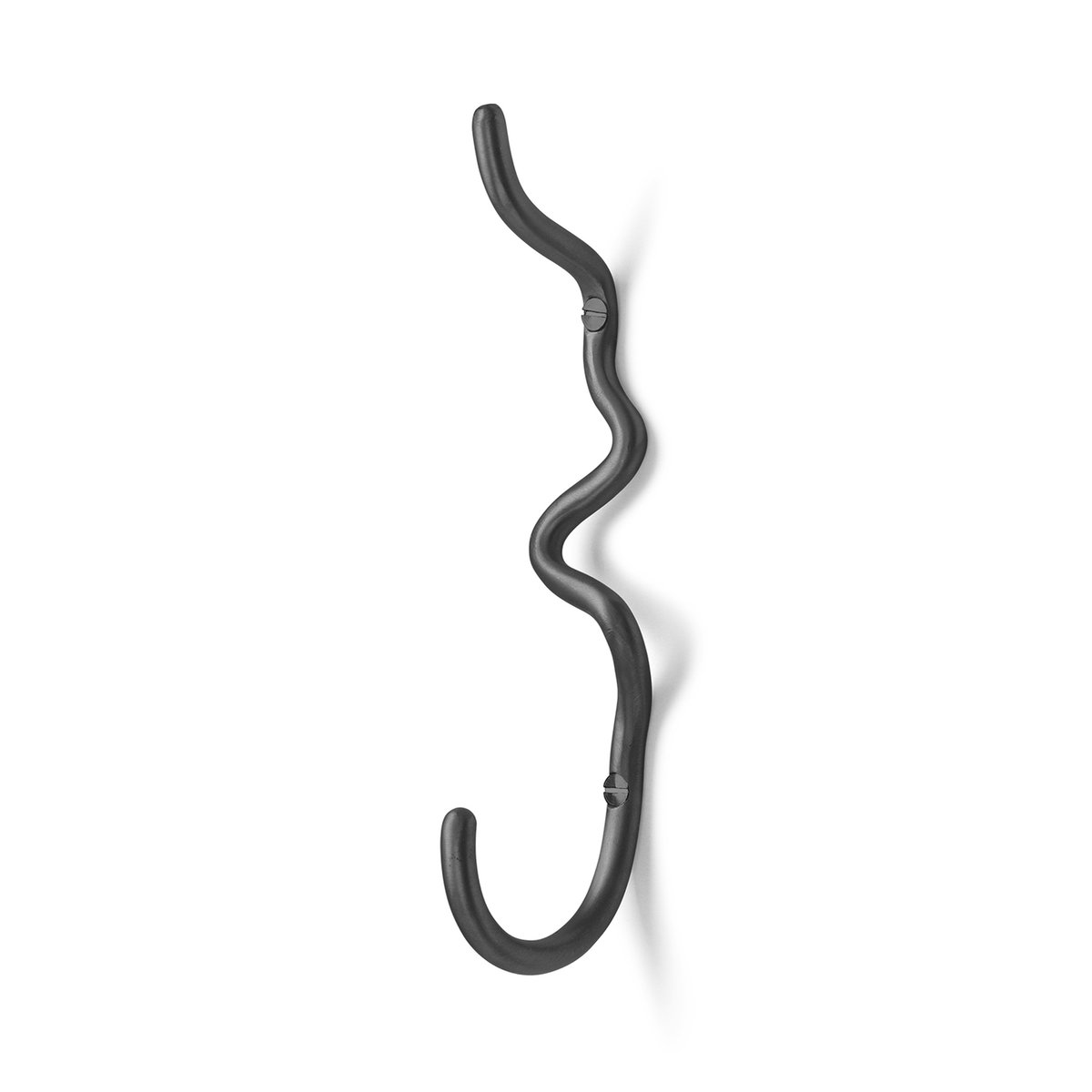 Curvature koukku, 1-osainen Musta messinki