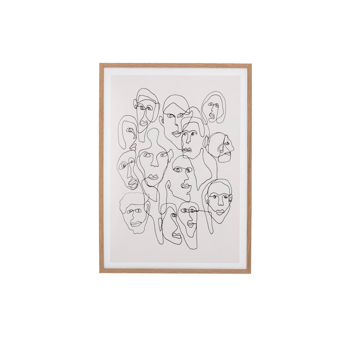 Chichi taulu kasvoilla tammikehys 52x72 cm