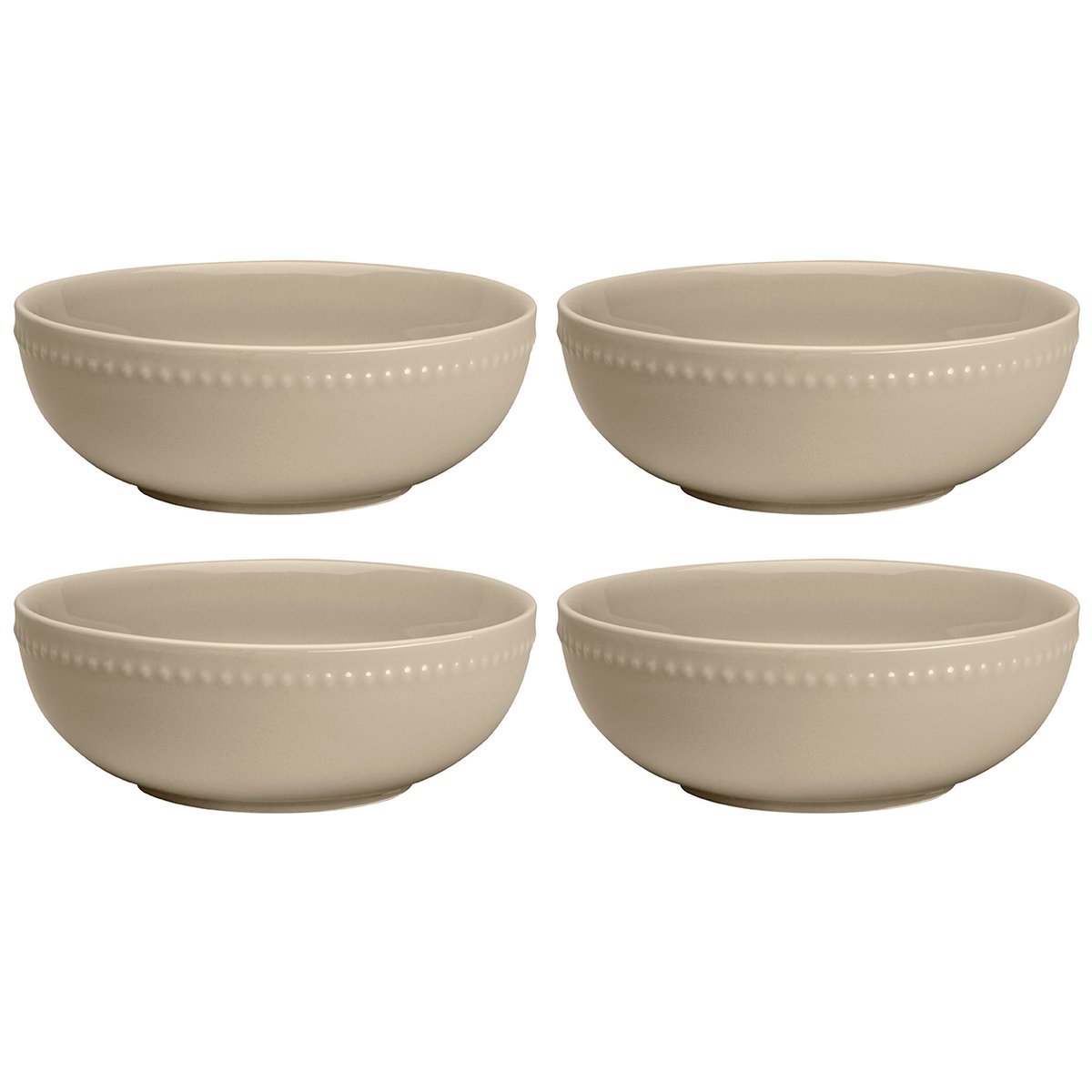 Dots aamiaiskulho 60 cl 4-pakkaus beige