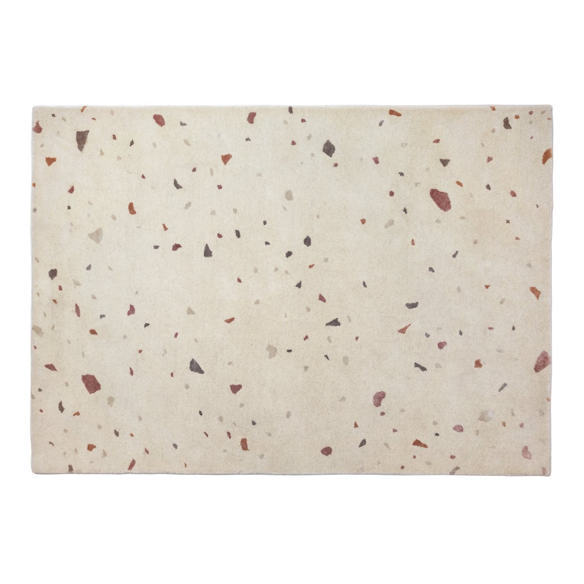 Terrazzo villamatto 140x200 cm Light grey-red spot
