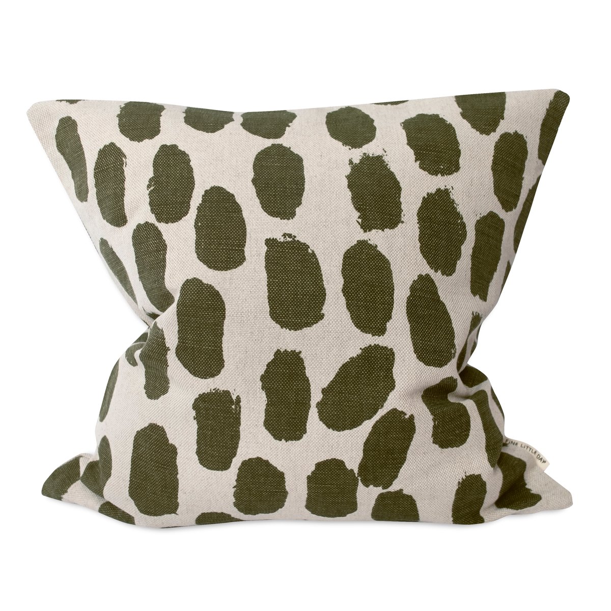 Dots tyynynpäällinen 48x48 cm Beige-oliivinvihreä