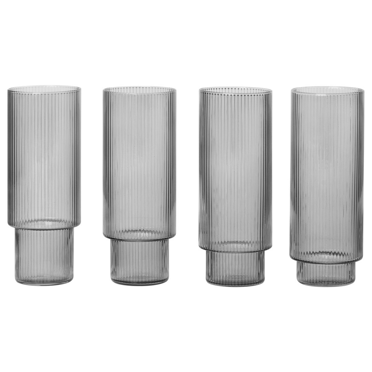 Ripple -longdrink-lasi 4/pk smoked grey