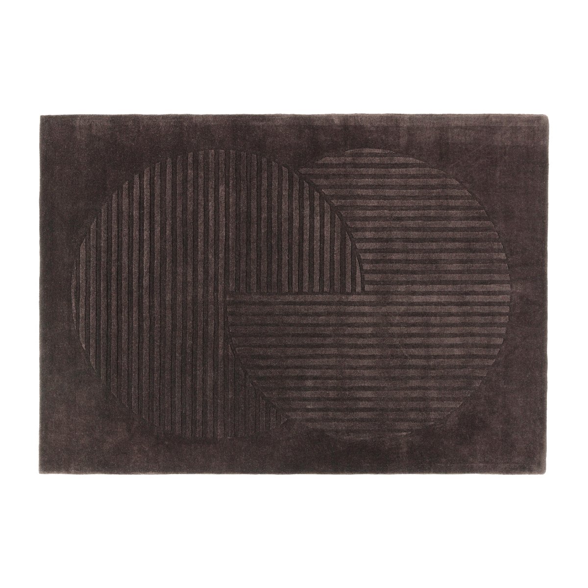 Levels villamatto circles ruskea 170x240 cm