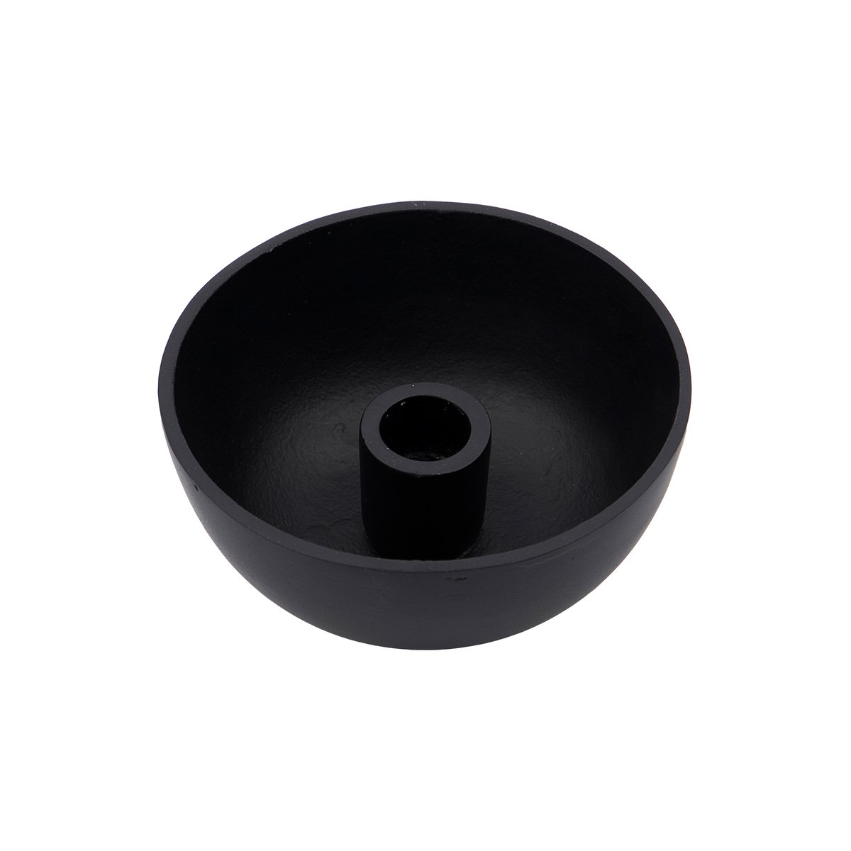 Crown kynttilänjalka Ø13 cm Musta