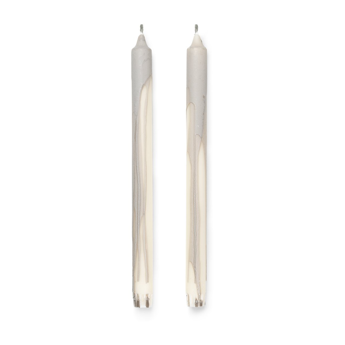 Dryp steariinikynttilä 2-pack Beige