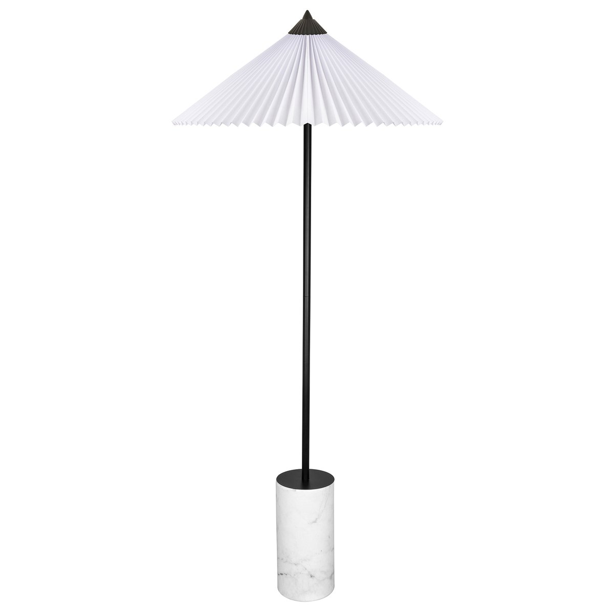 Matisse lattiavalaisin 150 cm Musta-valkoinen