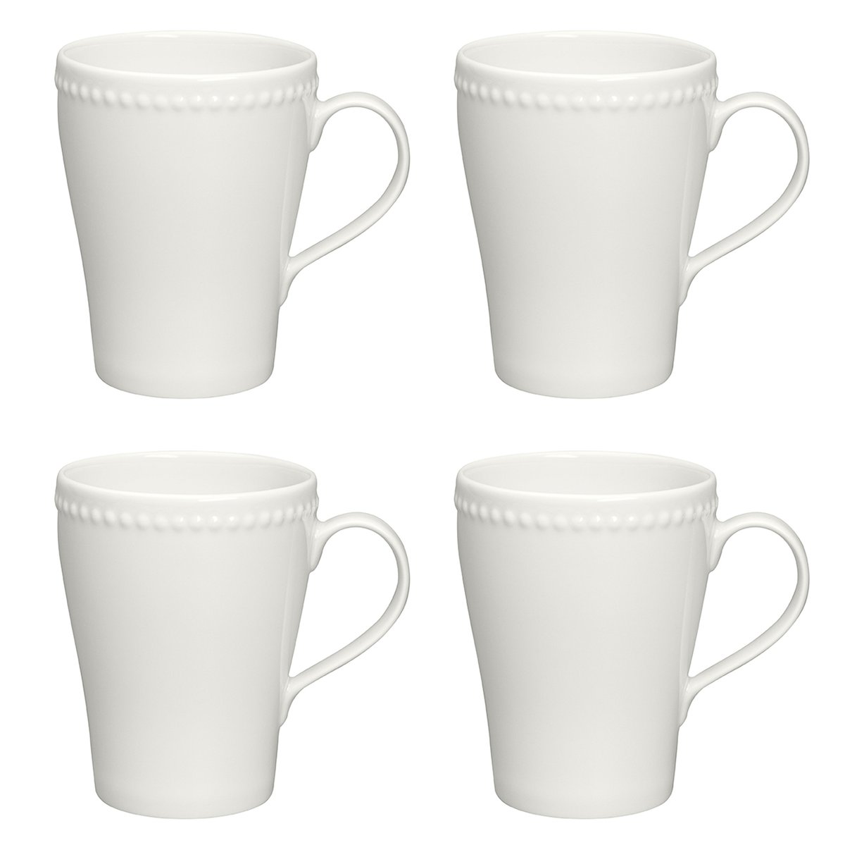 Dots muki 35 cl 4-pakkaus valkoinen
