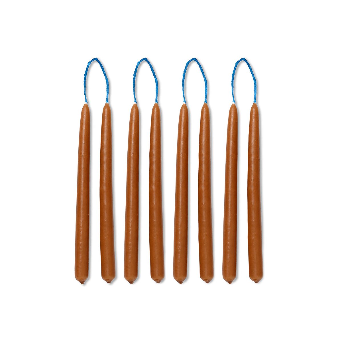 Dipped candles käsintehdyt kynttilät 15 cm 8-pack Amber