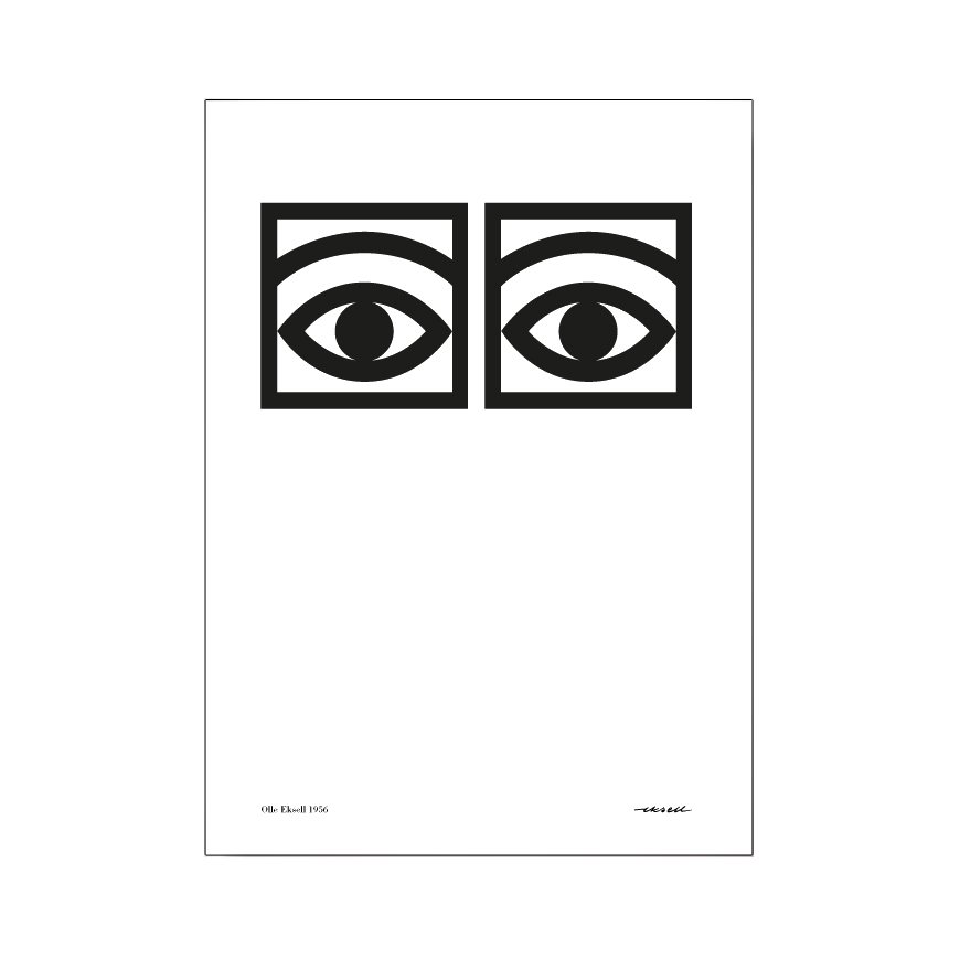 Ögon Cacao juliste, yksi silmäpari 21x29,7 cm (A4)