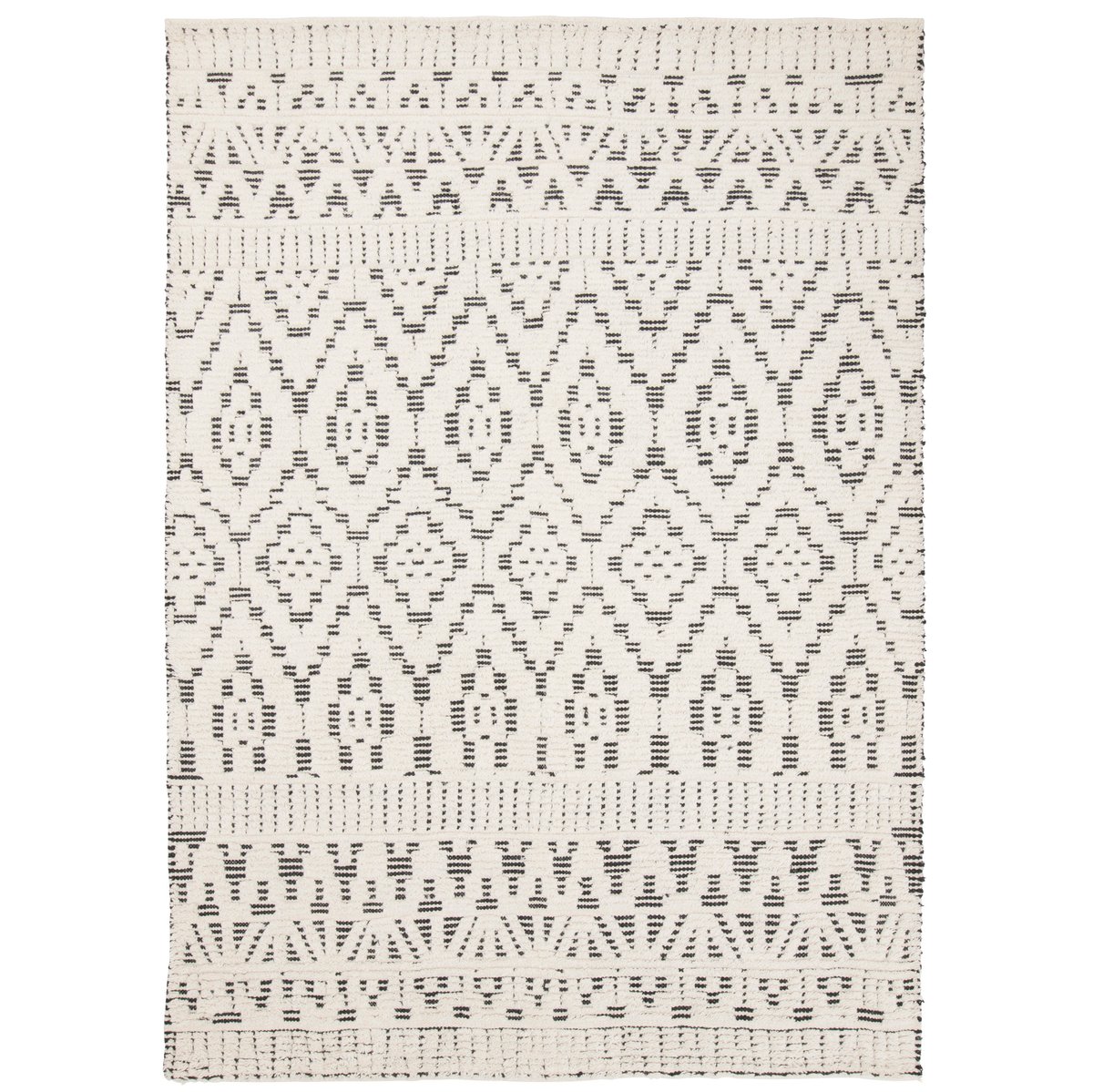 Zelbio villamatto, 170 x 240 cm White-black