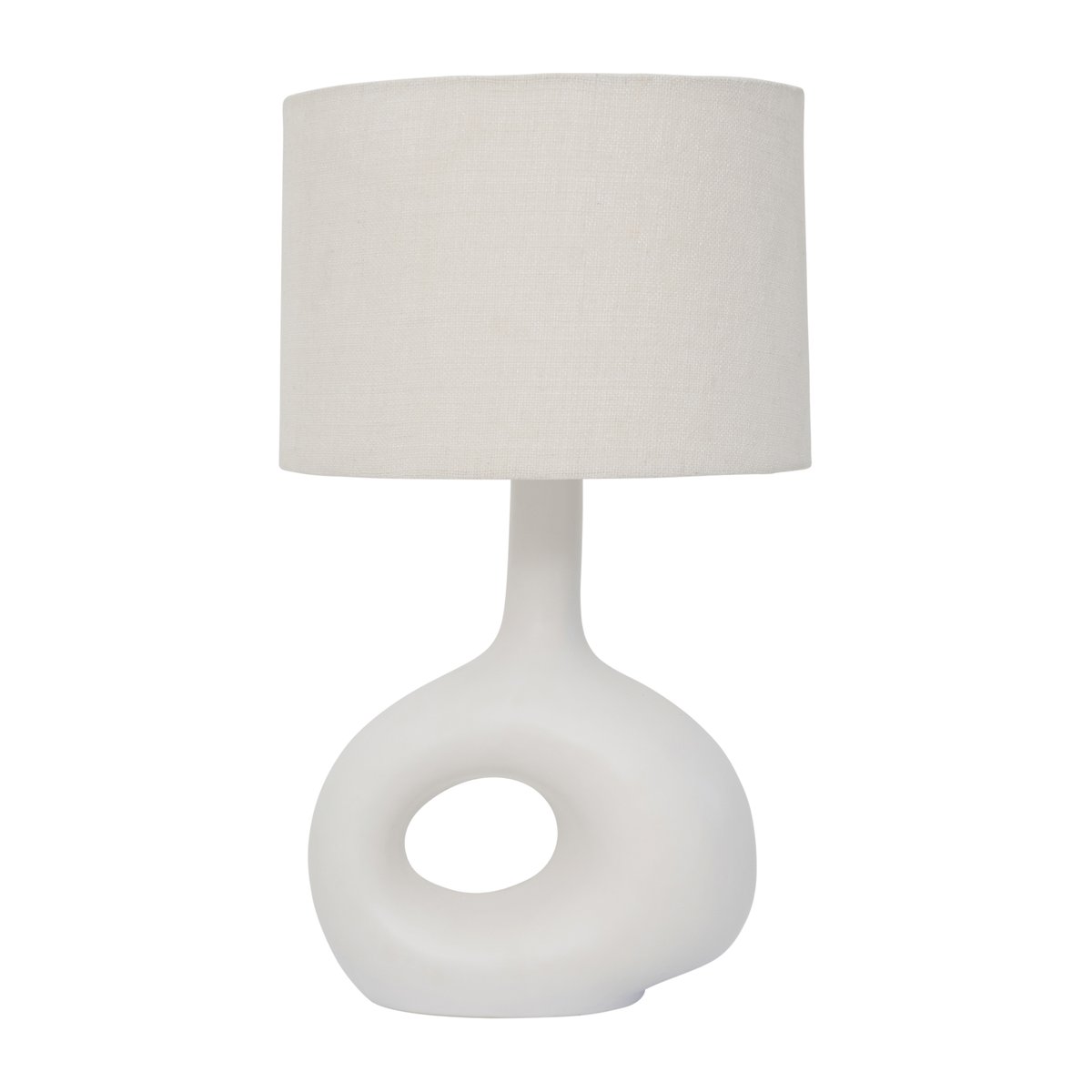 Soft organic pöytävalaisin 43 cm White