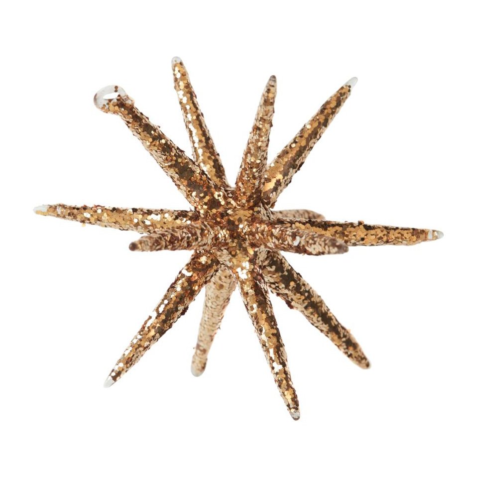 Spike joulukoriste Ø12 cm Ruskea-glitter