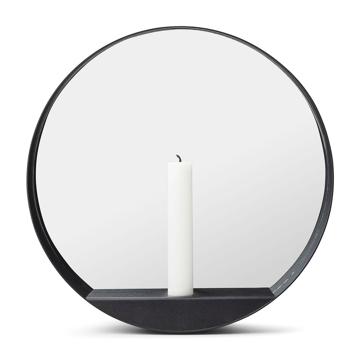 Glim peili/kynttilänjalka Ø 28 cm Musta