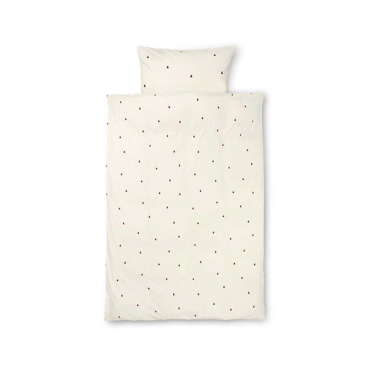 Pear pussilakanasetti 70x100 cm Off white-cinnamon