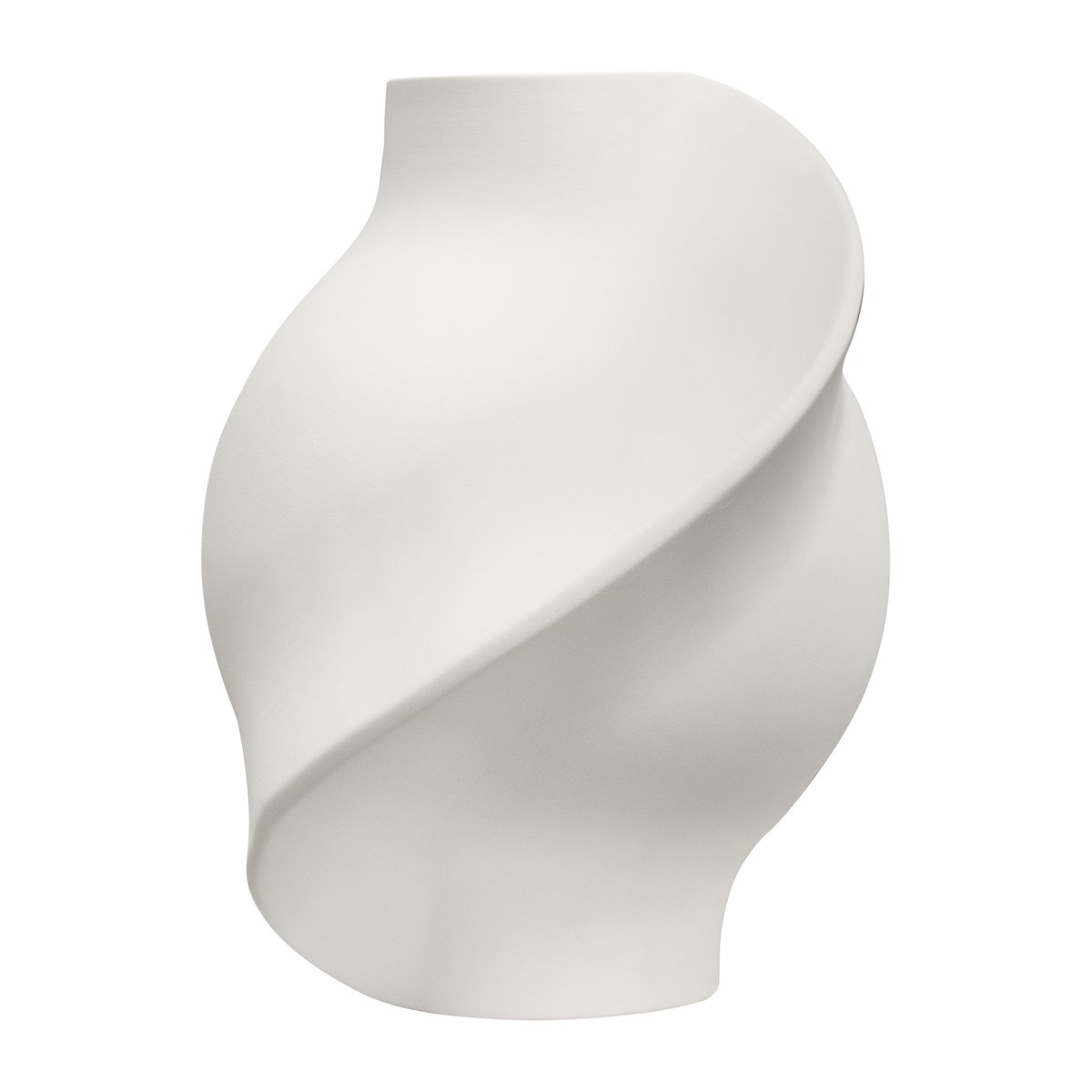 Pirout maljakko 02 42 cm Raw White