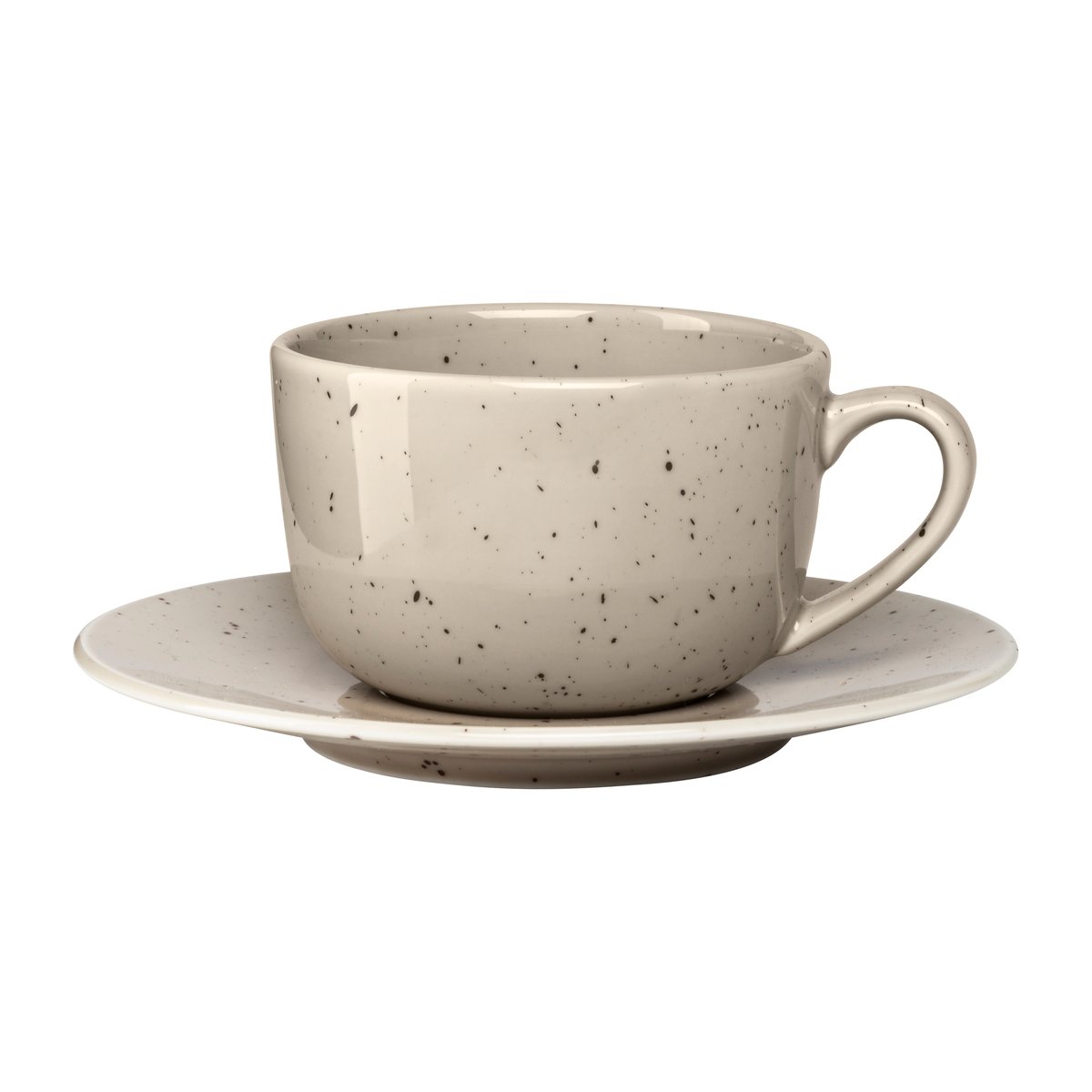 Freckle lautasellinen kuppi 26 cl Beige