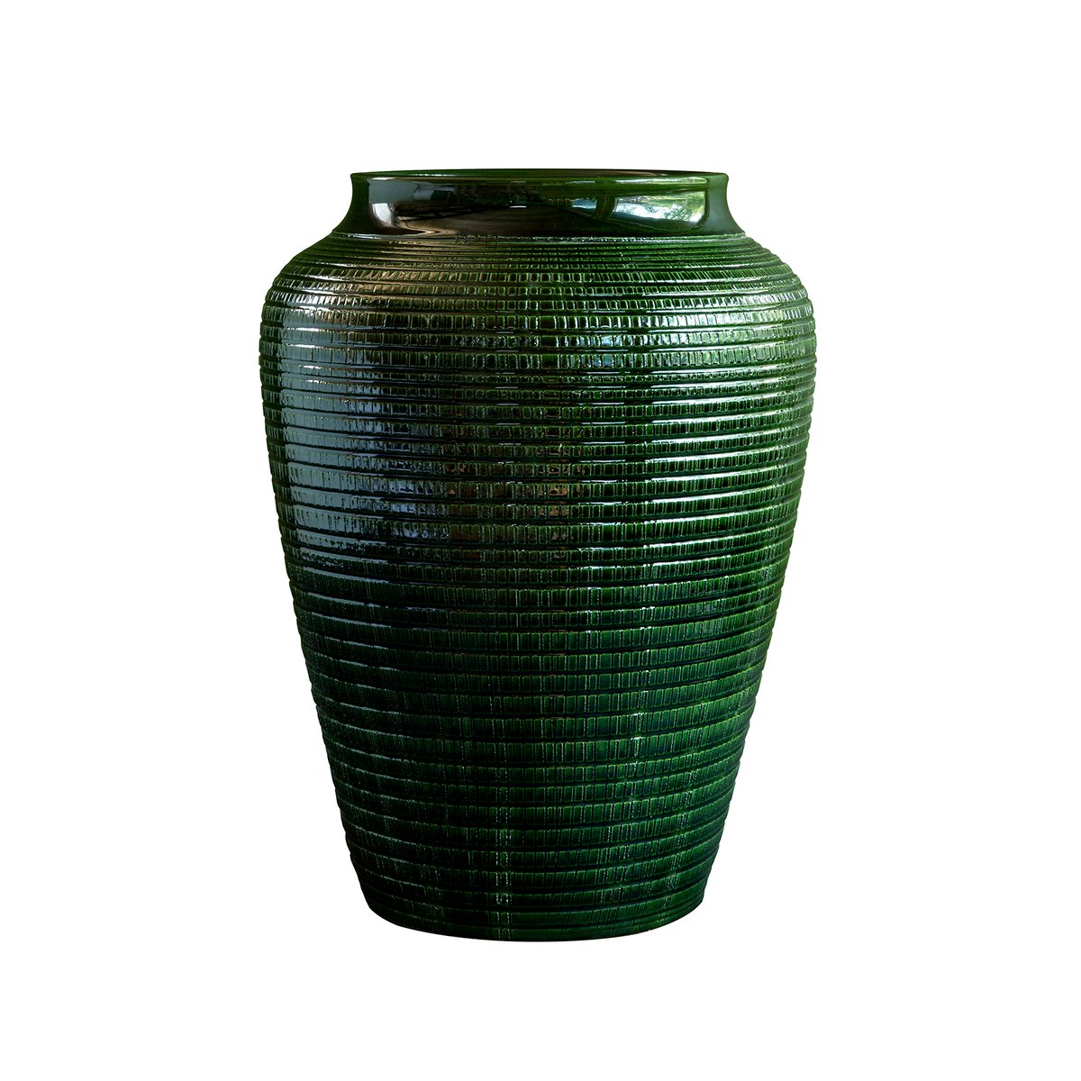 Willow maljakko lasitettu 25 cm Green emerald