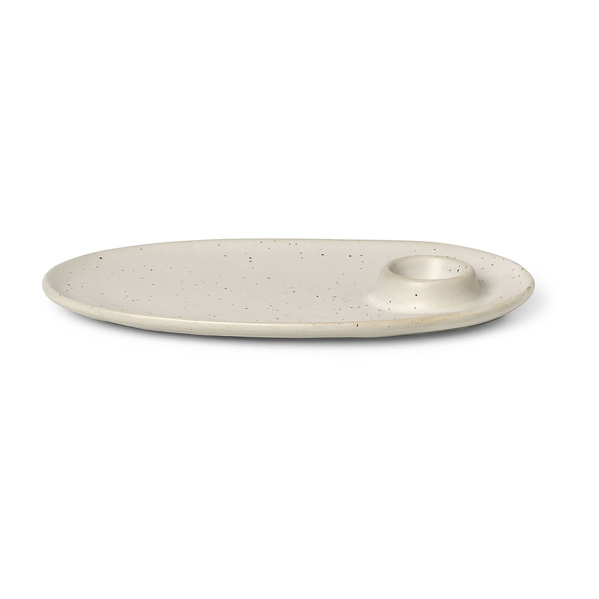 Flow aamiaislautanen 14x23,5 cm Off-white speckle